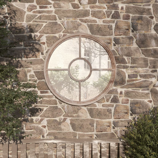 Garden Mirror Sand 60x4 cm Iron Round