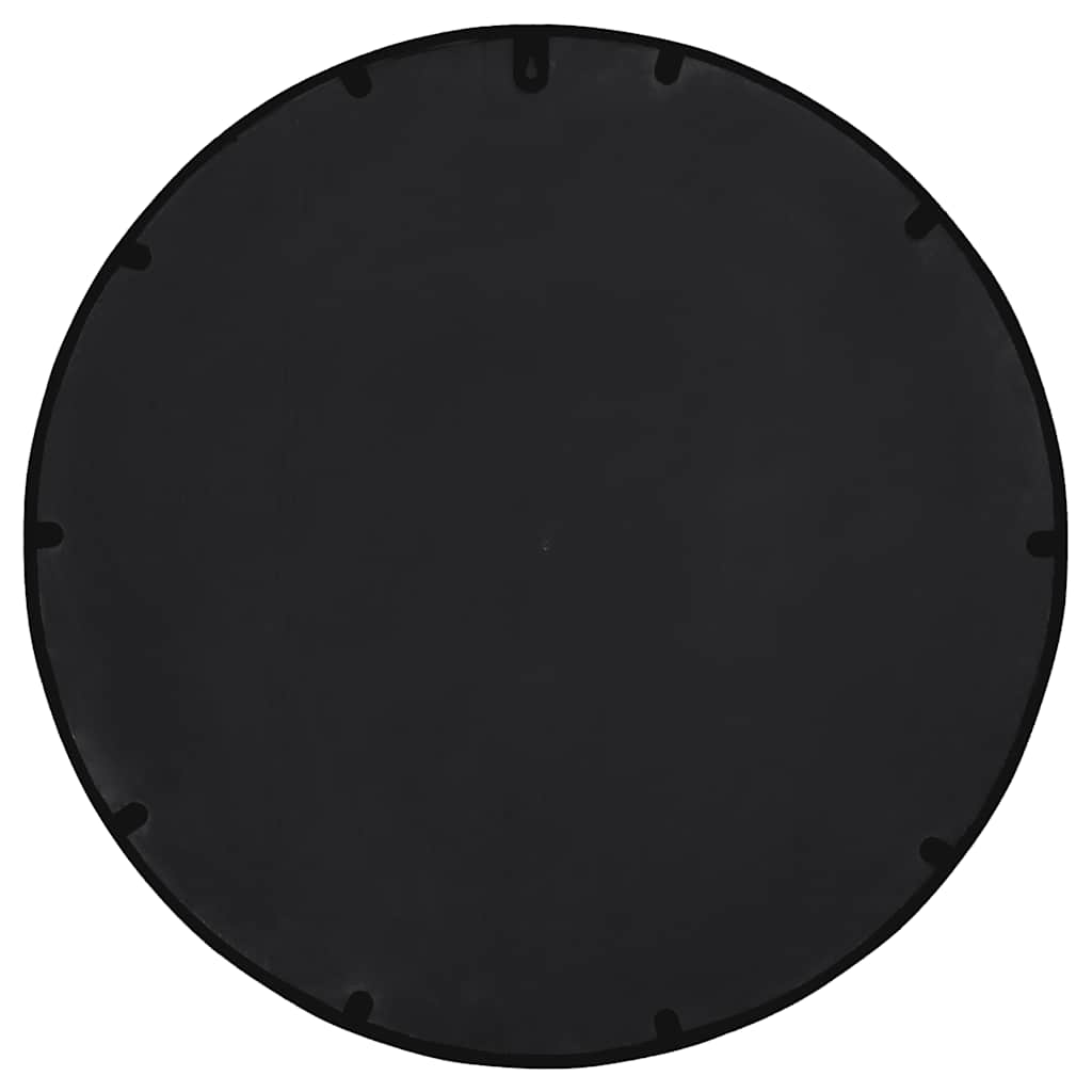 Garden Mirror Black 60x4 cm Iron Round