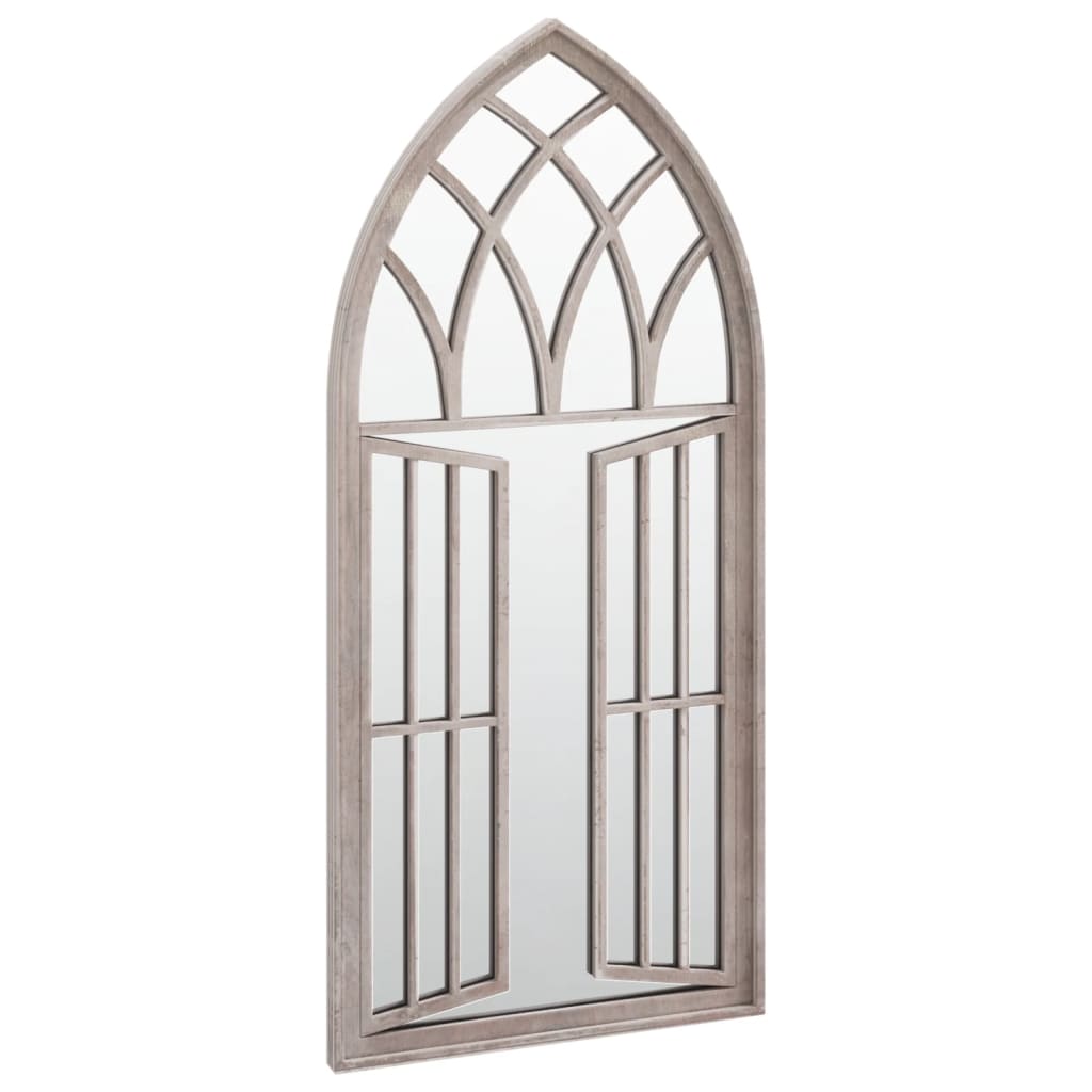 Miroir de jardin sable 100x45 cm fer