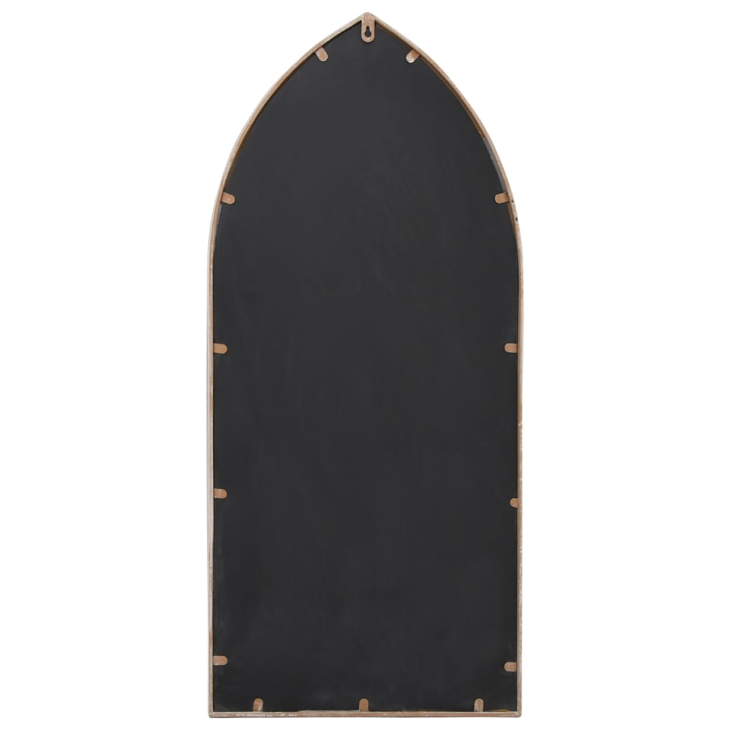 Miroir de jardin sable 100x45 cm fer
