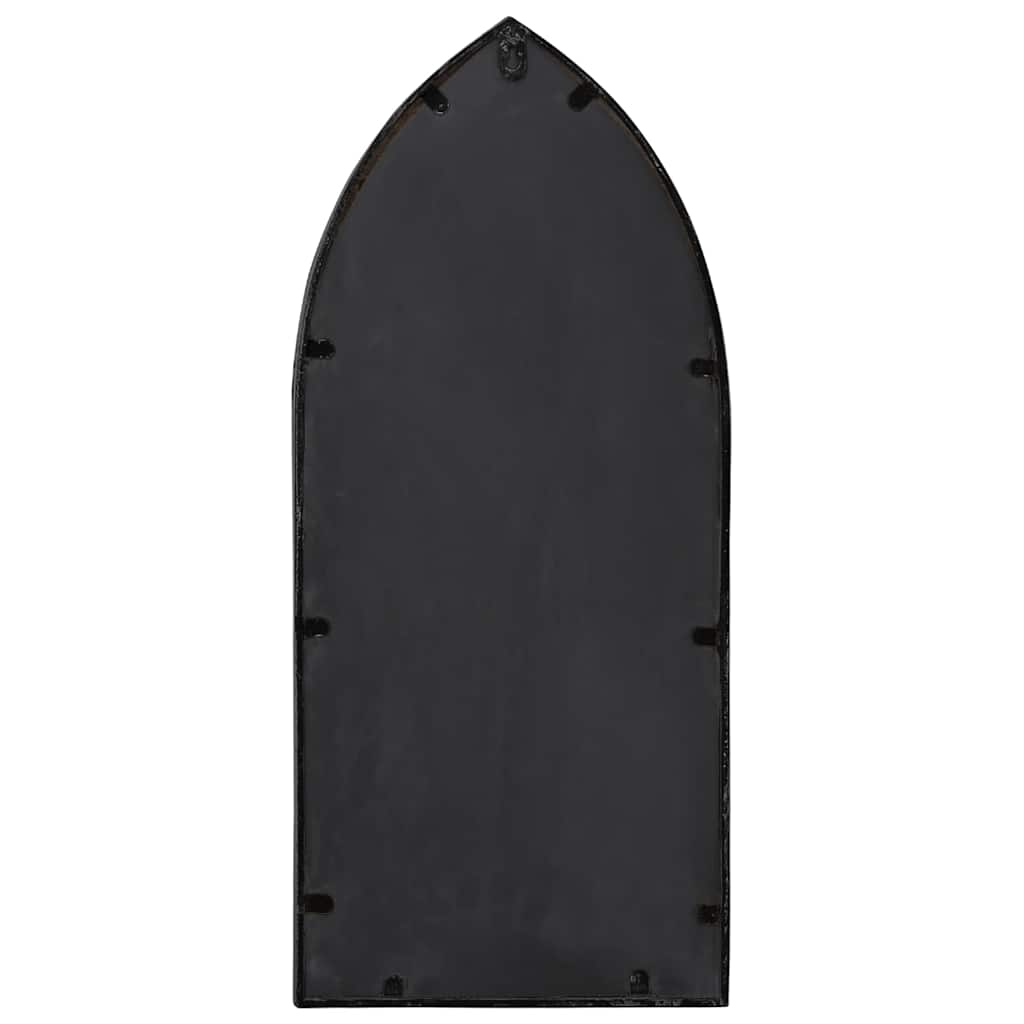 Garden Mirror Black 70x30 cm Iron