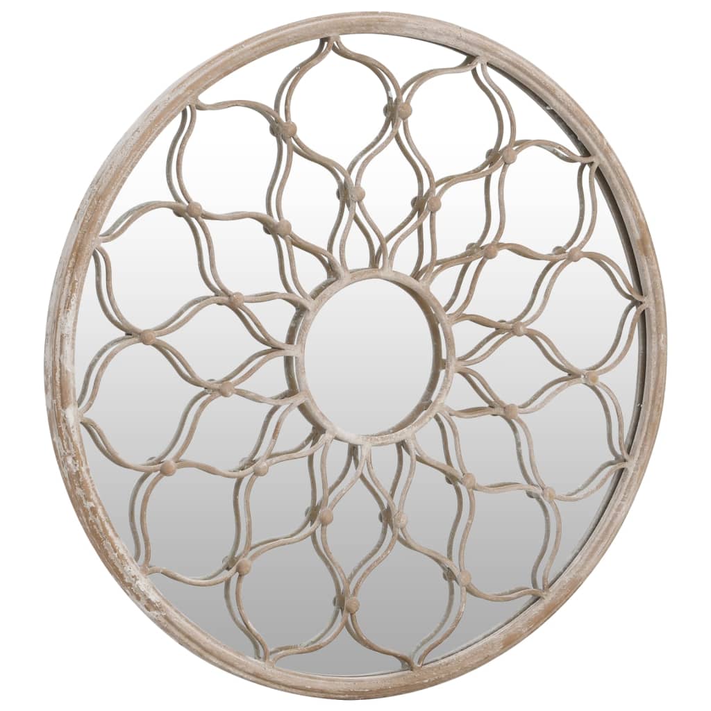 Garden Mirror Sand 40x3 cm Iron Round
