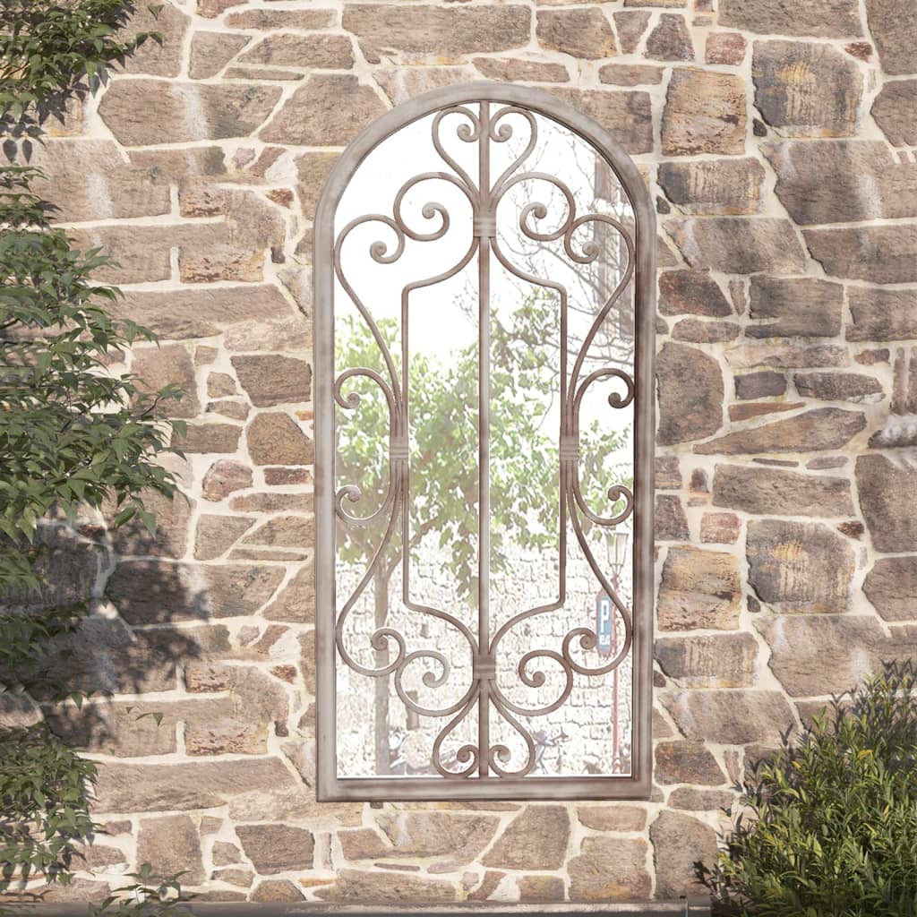Miroir de jardin Sable 100x45 cm Fer