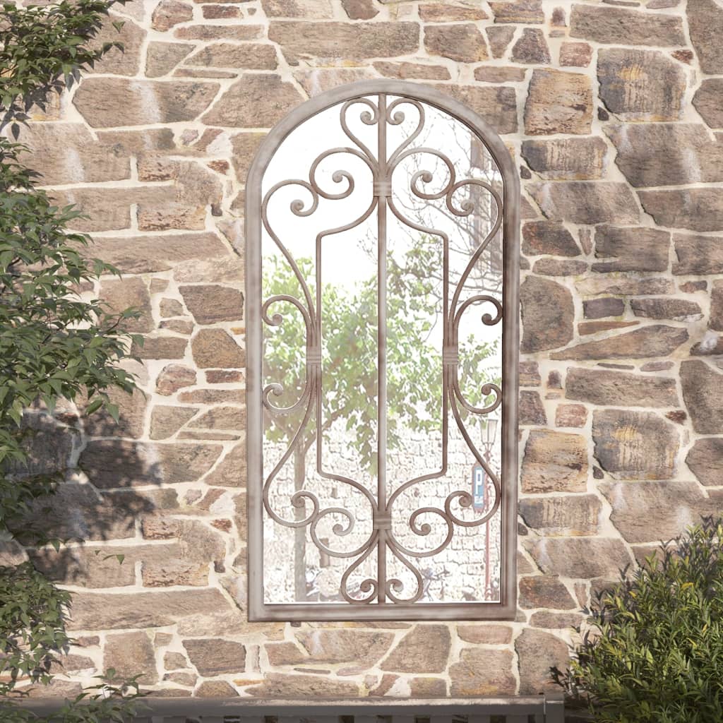 Garden Mirror Sand 70x30 cm Iron