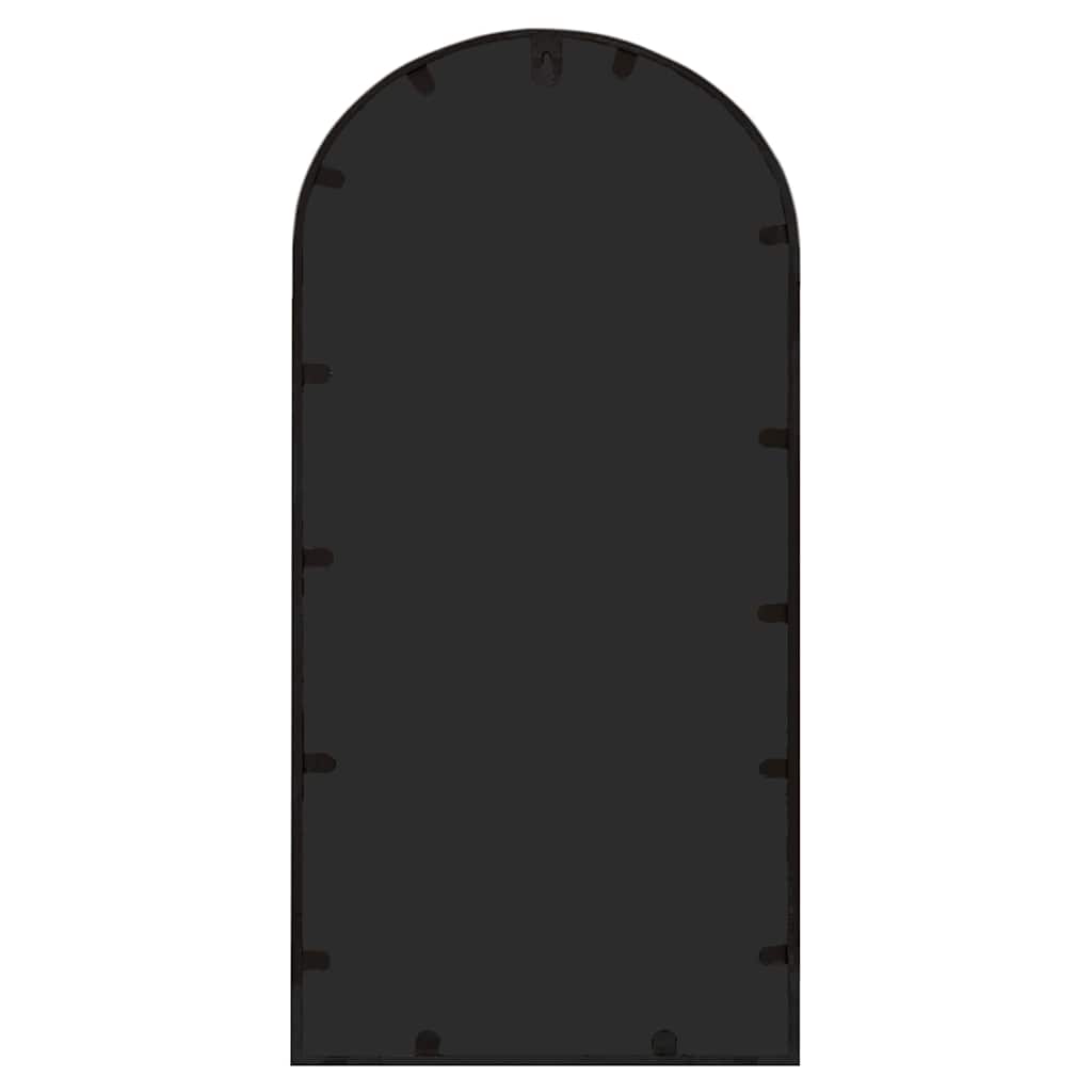 Garden Mirror Black 70x30 cm Iron