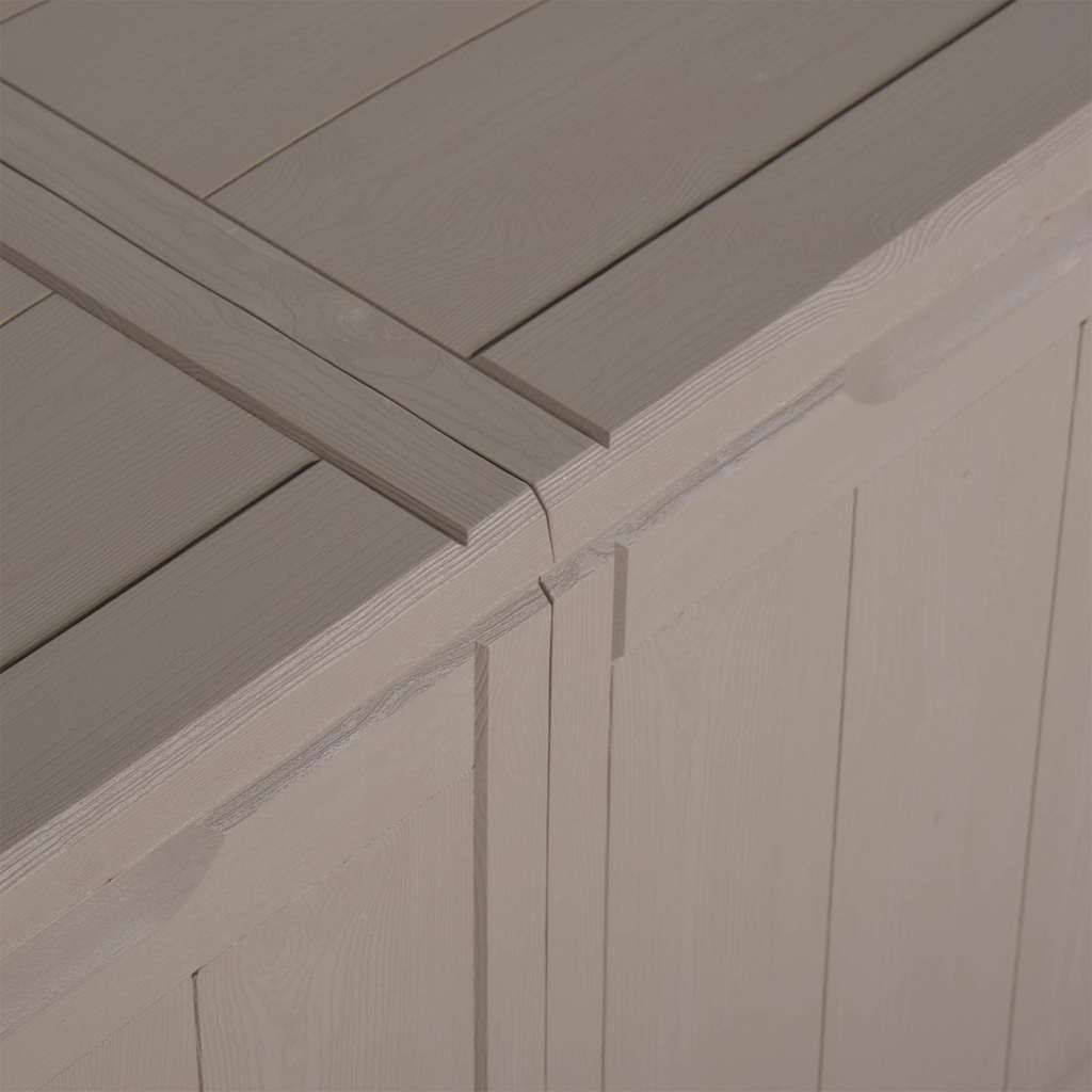 Garten-Aufbewahrungsbox 180 L Braun PP-Holzoptik