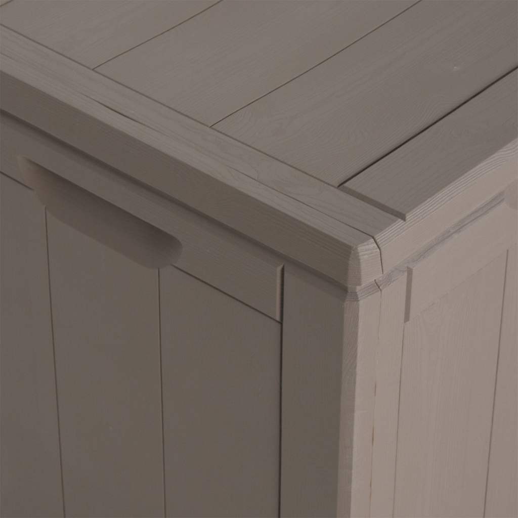 Garten-Aufbewahrungsbox 270 L Braun PP-Holzoptik