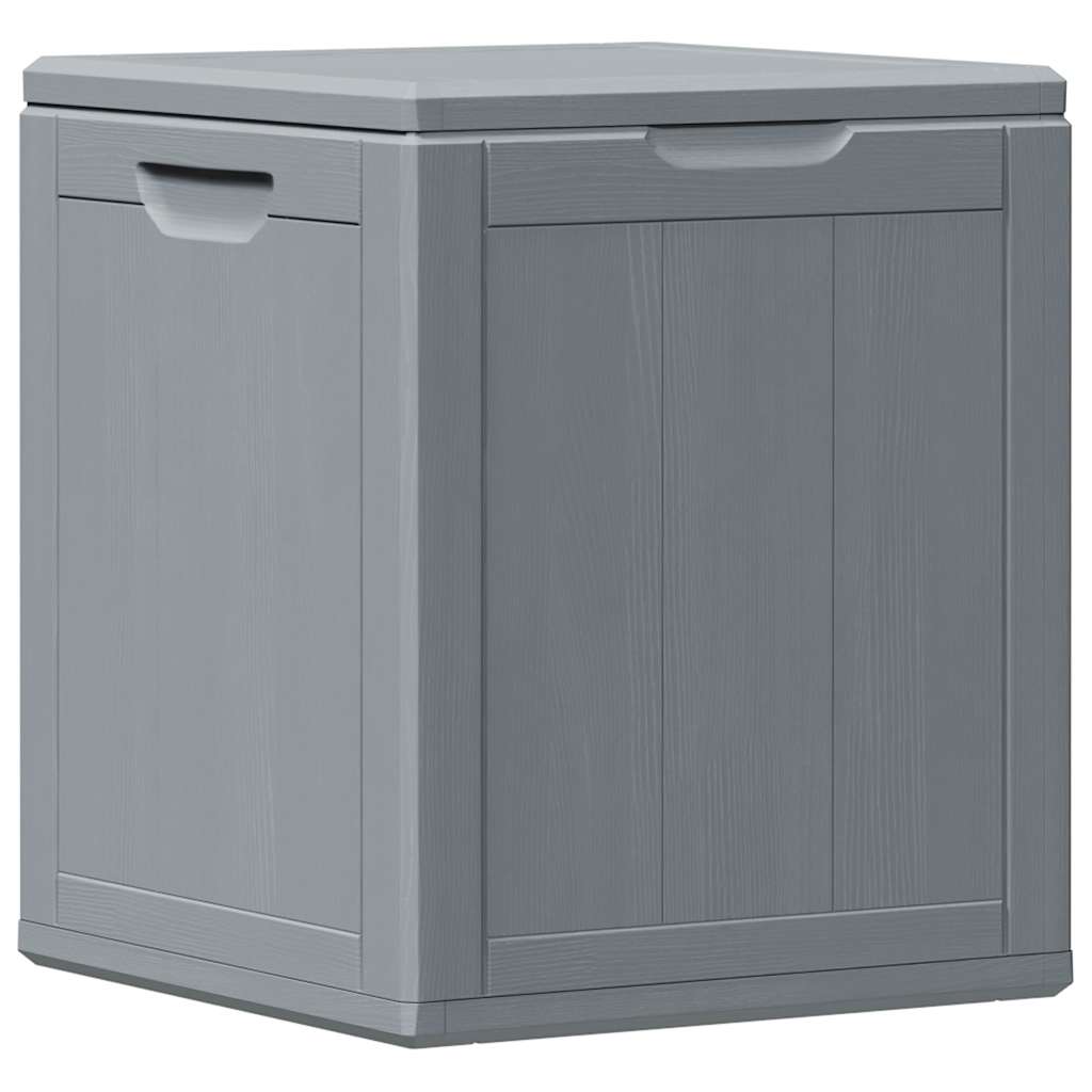 Garten-Aufbewahrungsbox 90 L Grau PP-Holzoptik