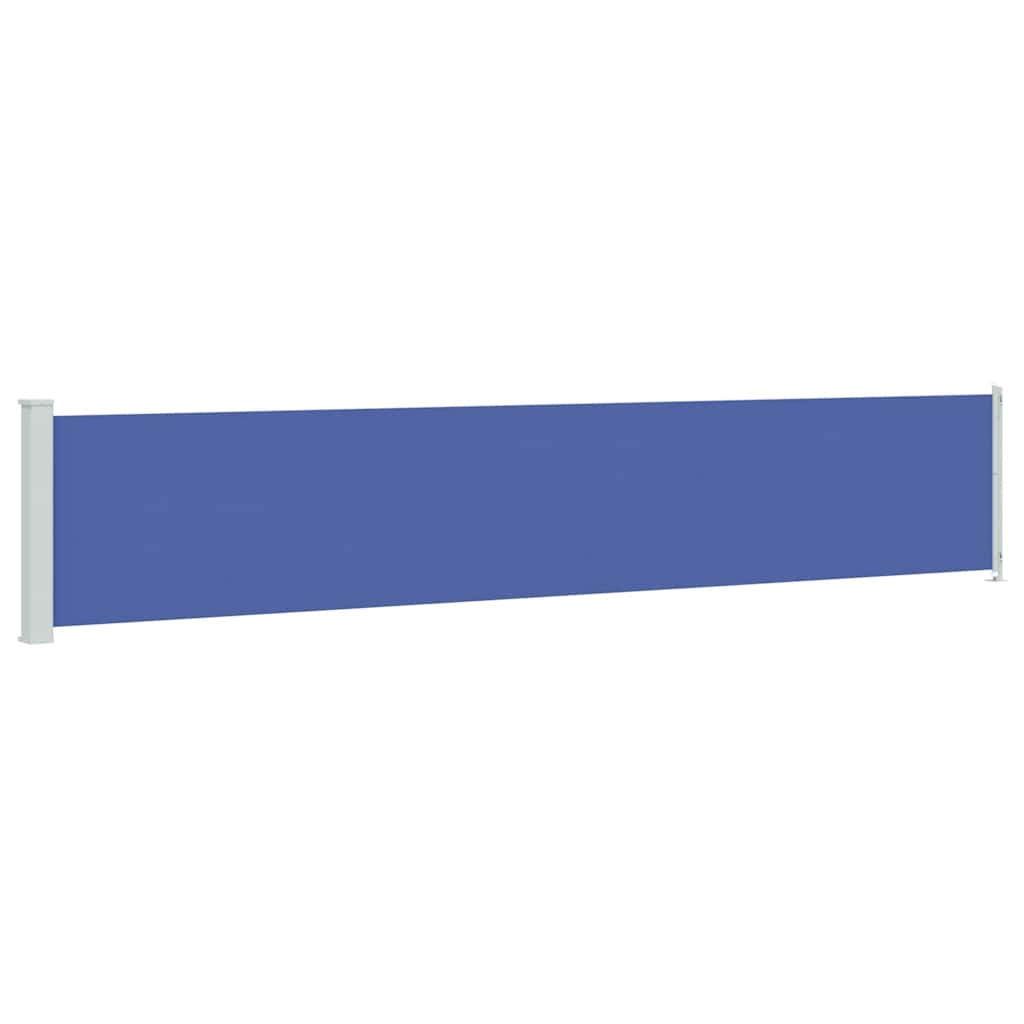 Seitenmarkise Ausziehbar 117x600 cm Blau
