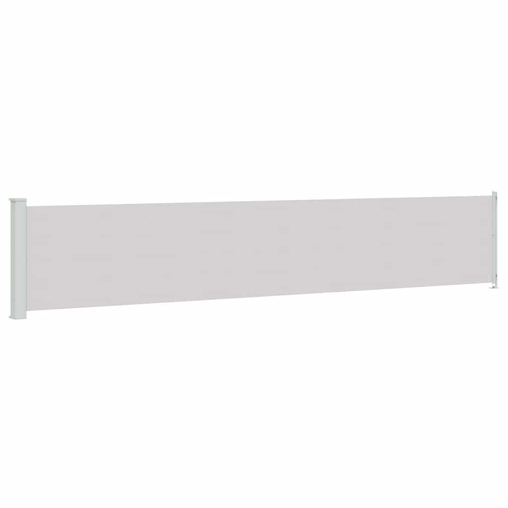 Seitenmarkise Ausziehbar 117x600 cm Grau