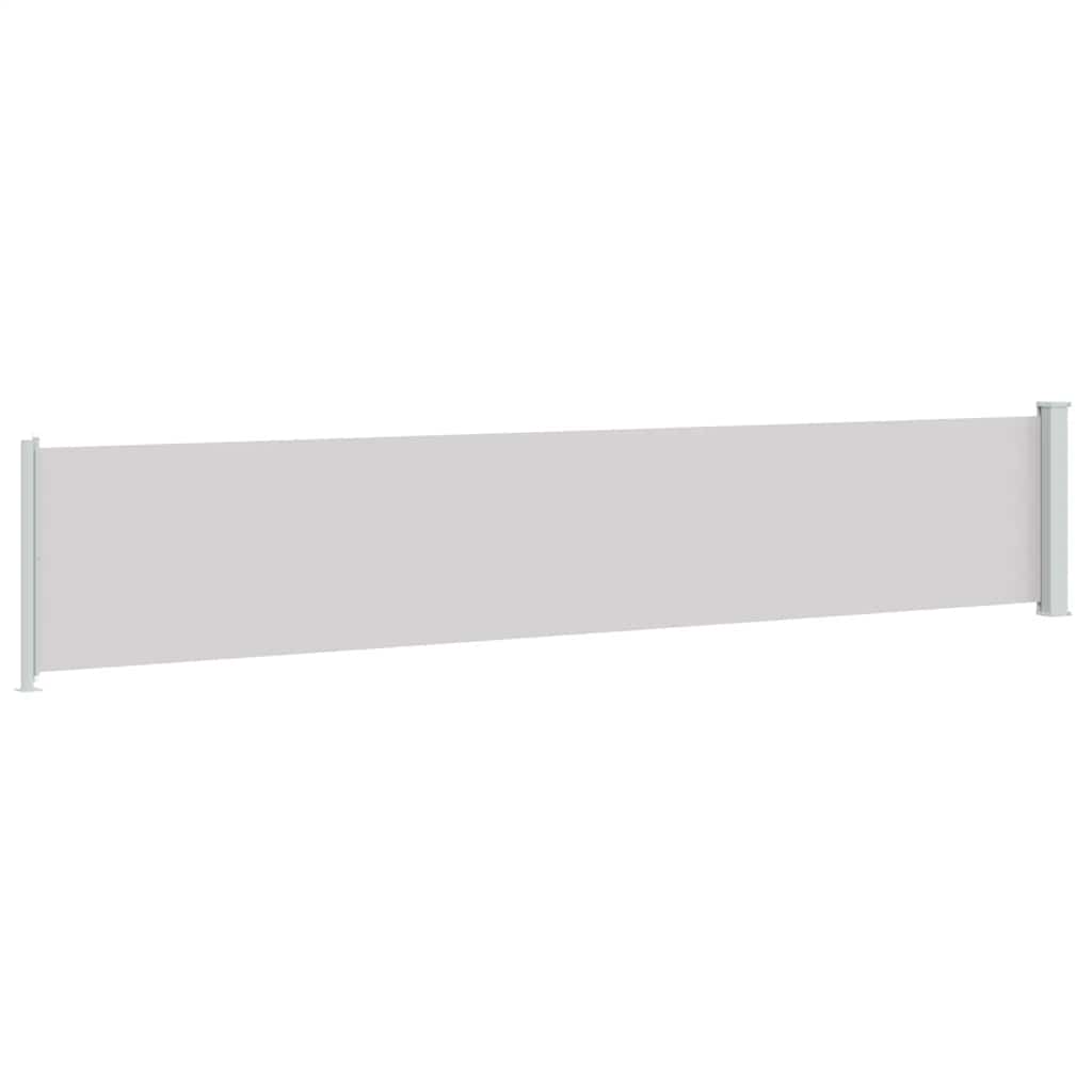 Seitenmarkise Ausziehbar 117x600 cm Grau