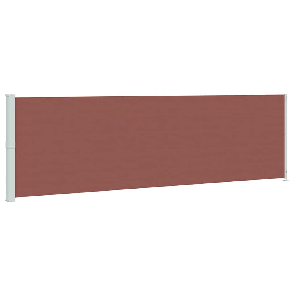 Seitenmarkise Ausziehbar 180x600 cm Braun