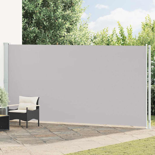 Seitenmarkise Ausziehbar 200x600 cm Grau