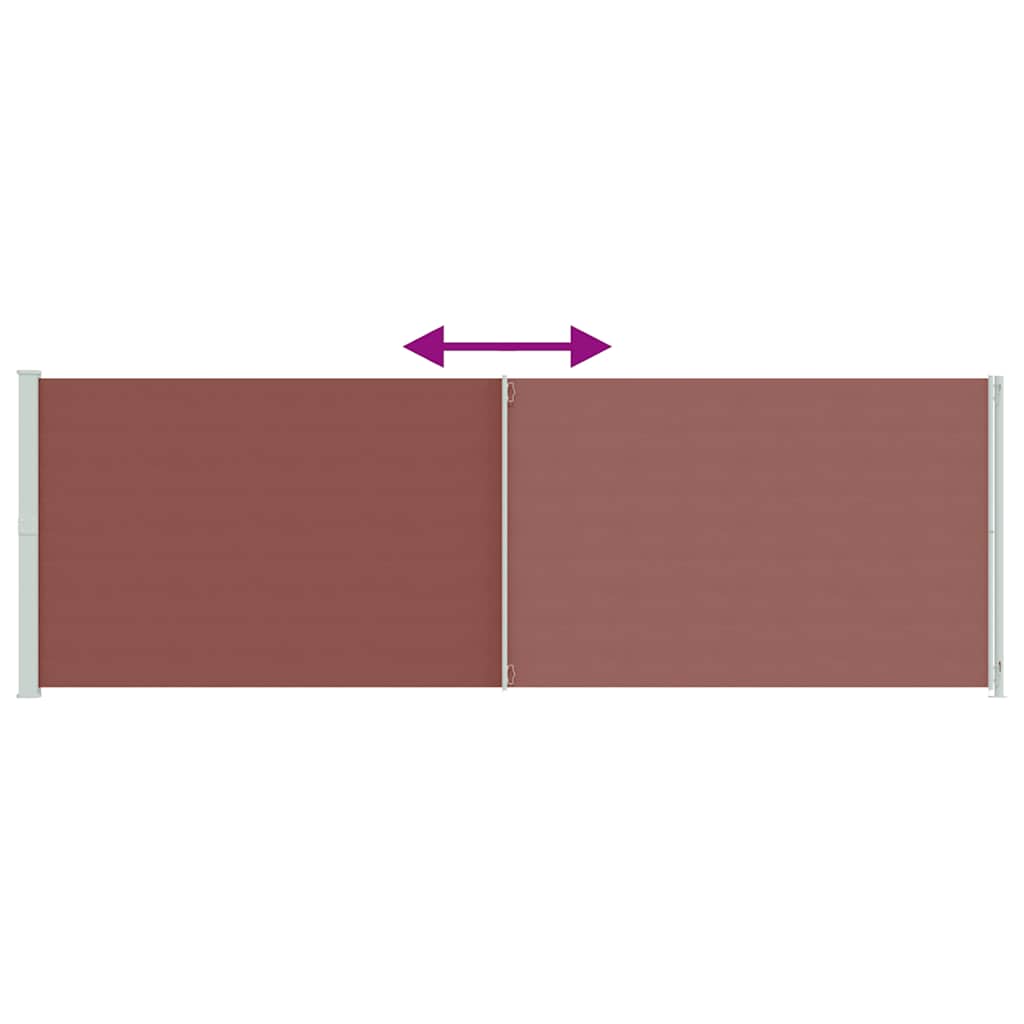 Seitenmarkise Ausziehbar 200x600 cm Braun