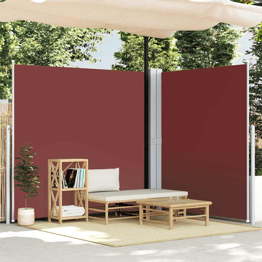 Seitenmarkise Ausziehbar Braun 220x600 cm