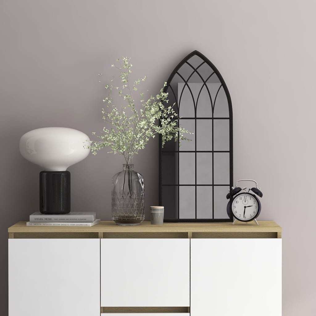 Miroir noir 70x30 cm Fer pour l'intérieur