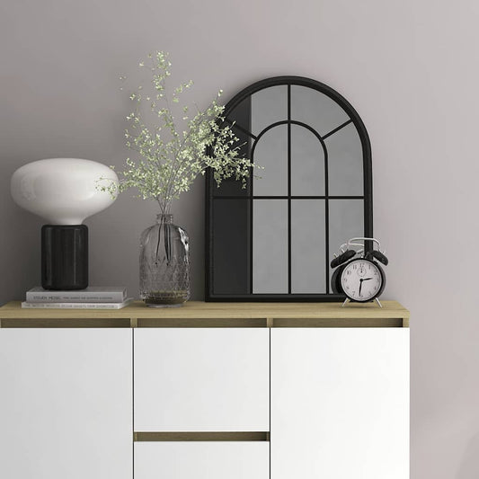 Mirror Black 60x45 cm Iron for indoor use