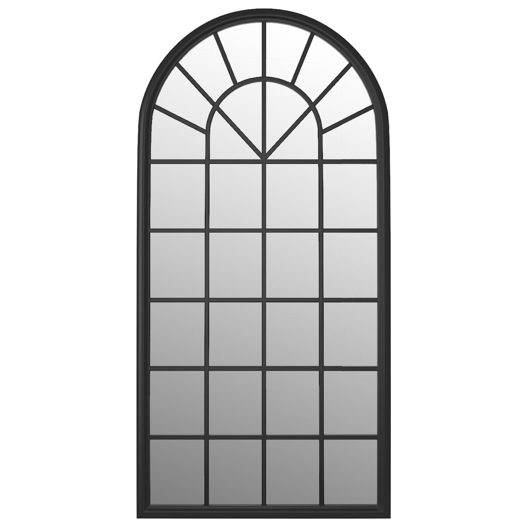 Miroir noir 90x45 cm en fer pour l'intérieur