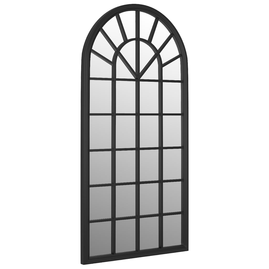 Miroir noir 90x45 cm en fer pour l'intérieur