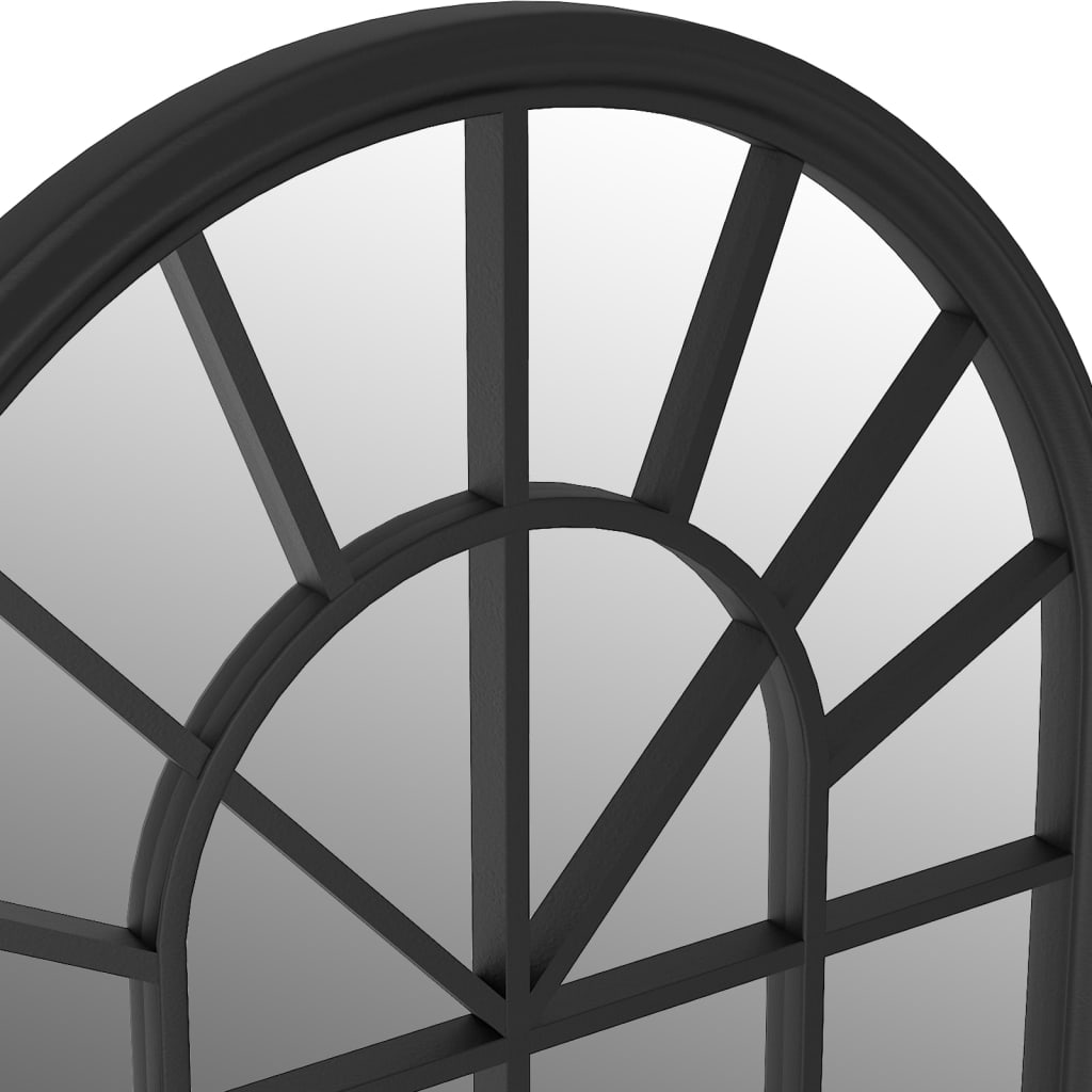 Miroir noir 90x45 cm en fer pour l'intérieur