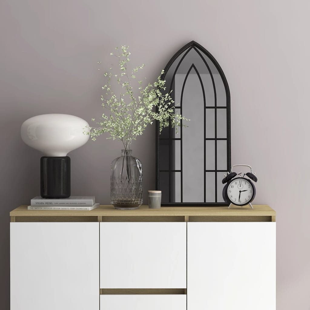 Miroir noir 70x30 cm Fer pour l'intérieur
