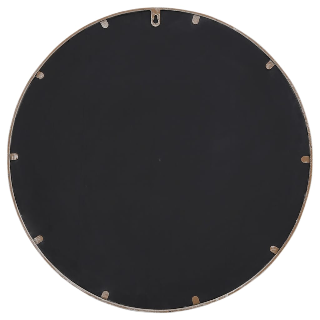 Miroir couleur sable 60x4 cm en fer rond pour l'intérieur