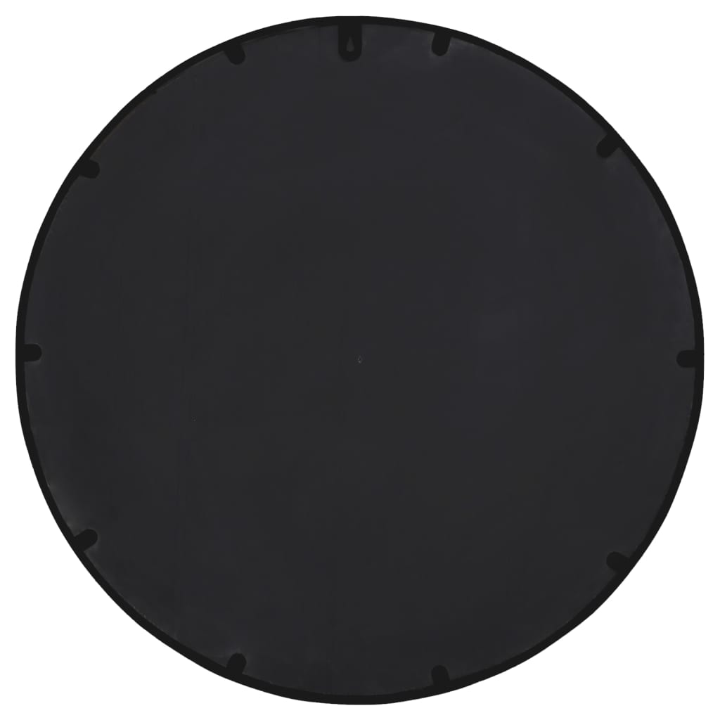 Miroir Noir 60x4 cm Fer Rond pour l'intérieur
