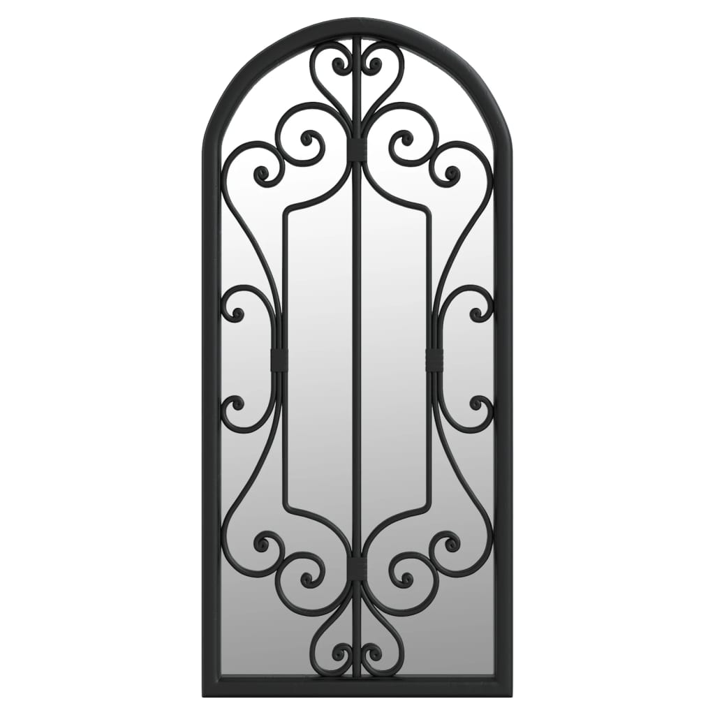 Mirror Black 100x45 cm Iron for indoor use