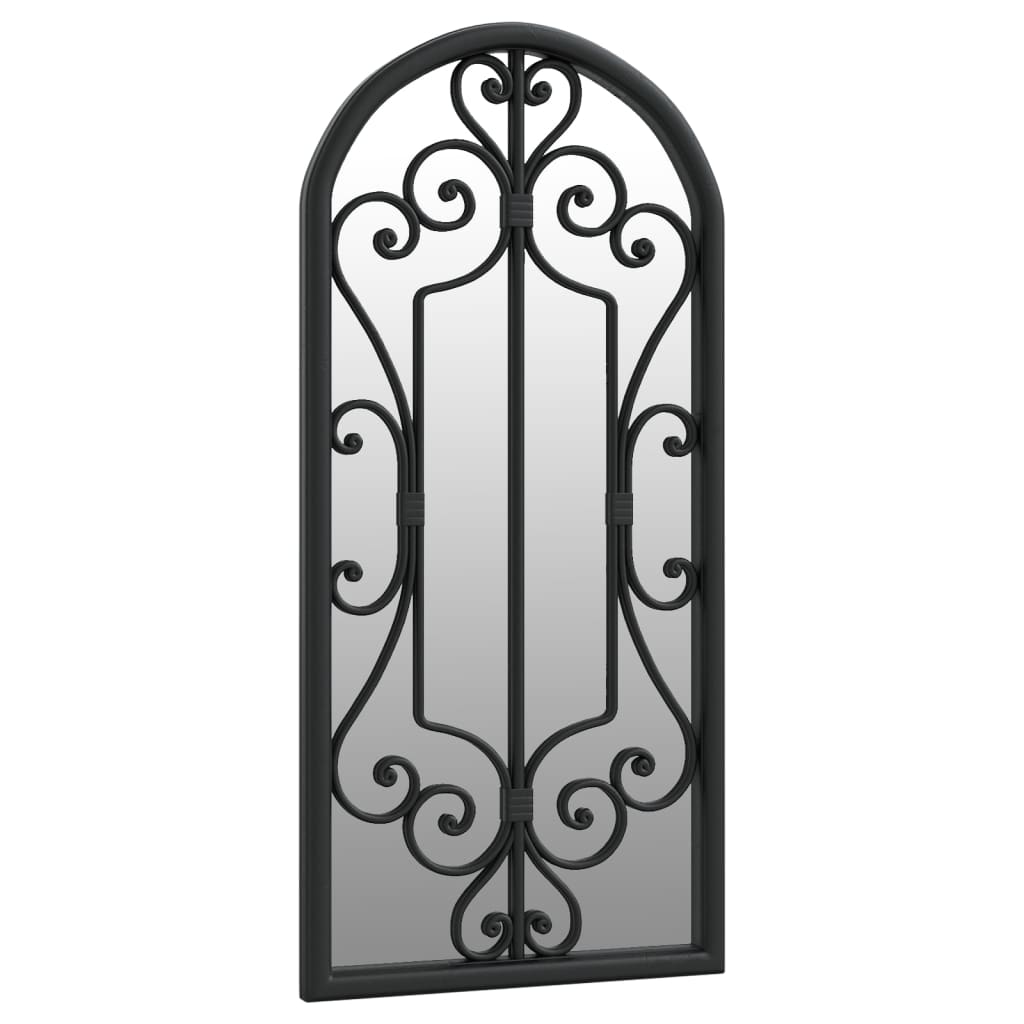 Mirror Black 100x45 cm Iron for indoor use
