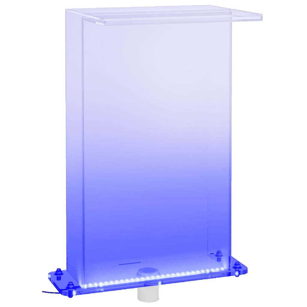 Chute d'eau avec LED RGB Acrylique 51 cm