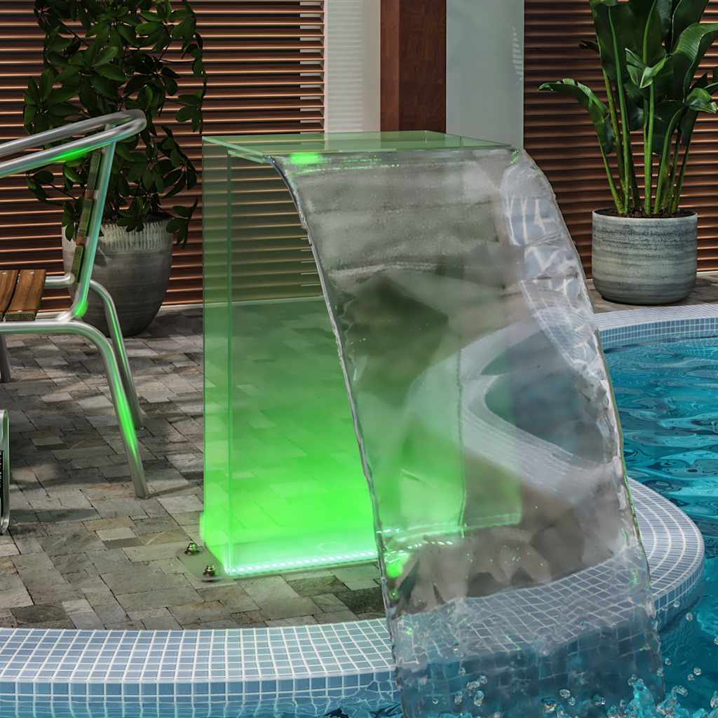 Chute d'eau avec LED RGB Acrylique 51 cm