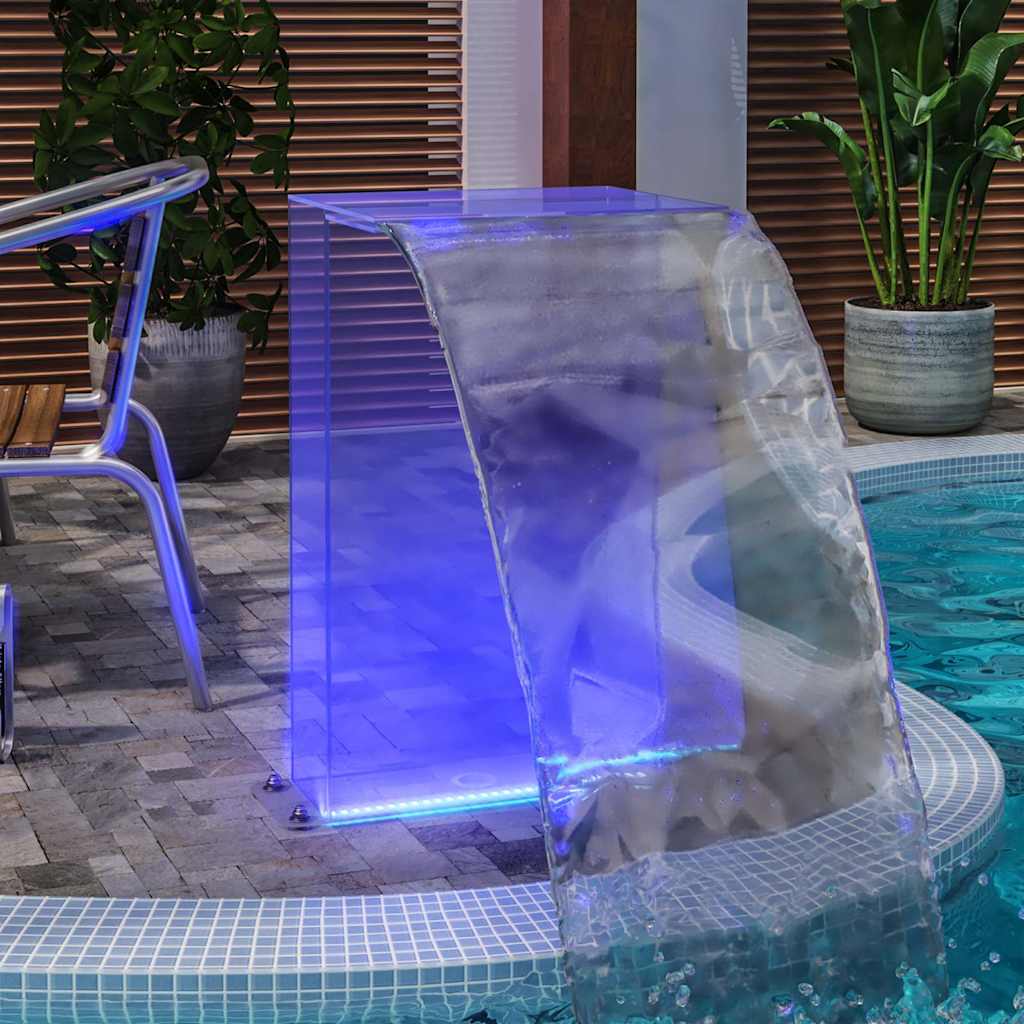 Chute d'eau avec LED RGB Acrylique 51 cm