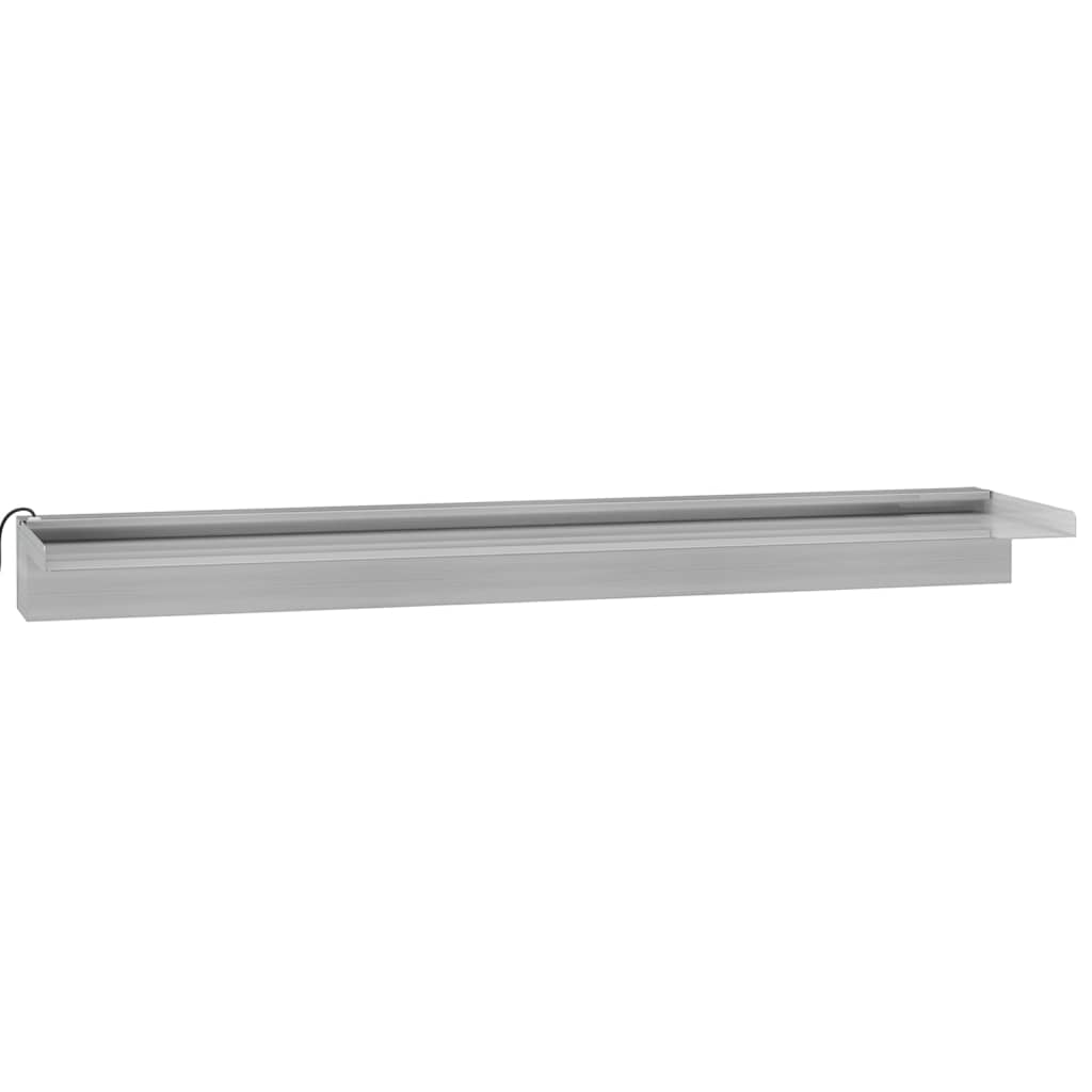 Lame d'eau avec LEDs RGB inox 90 cm