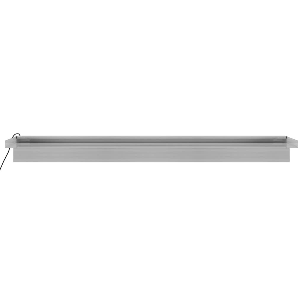 Lame d'eau avec LEDs RGB inox 90 cm