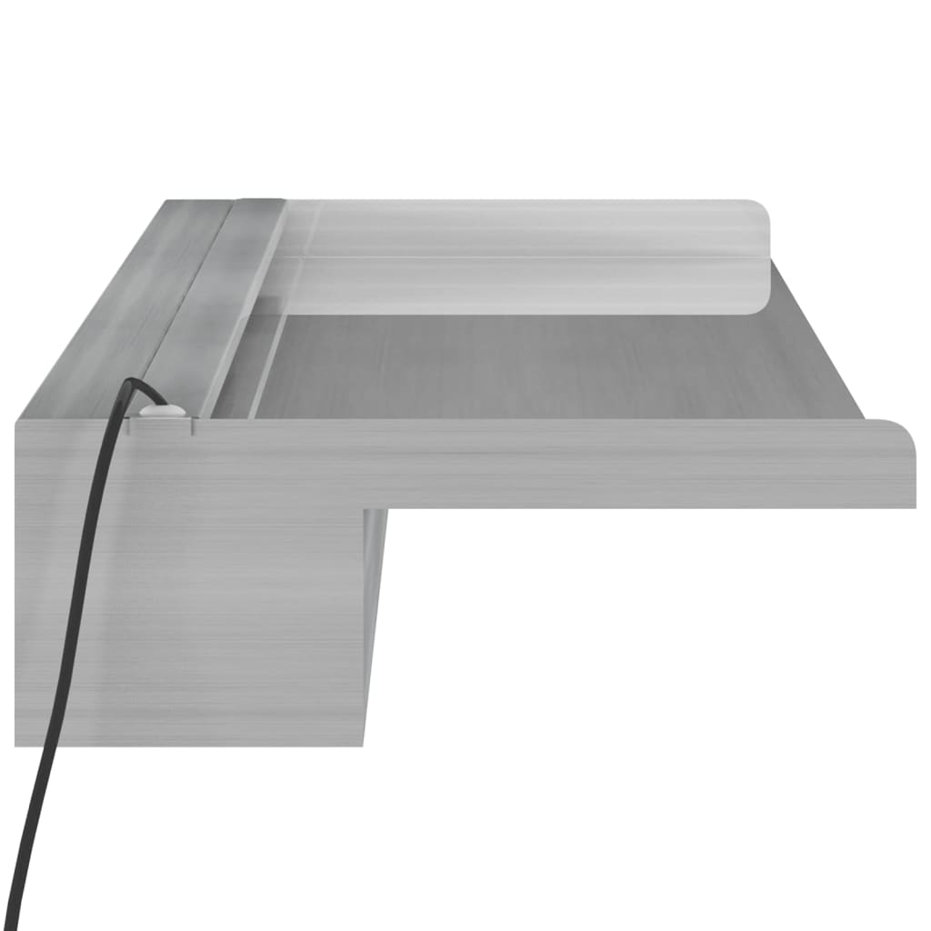 Lame d'eau avec LEDs RGB inox 90 cm