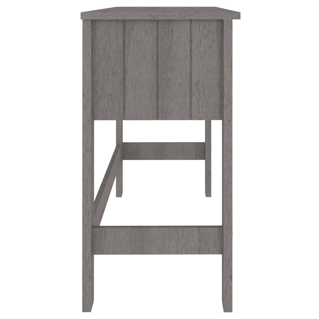 Desk HAMAR Light Grey 110x40x75 cm Solid Pine