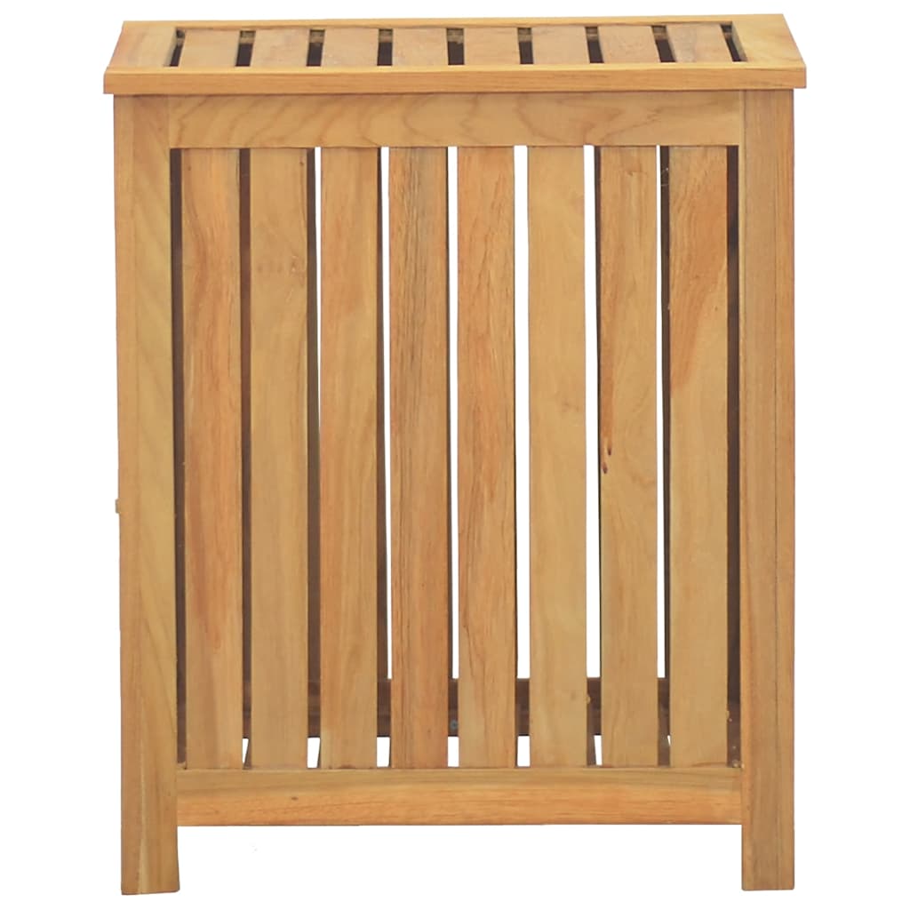 Wäschebehälter 50x35x60 cm Massivholz Teak