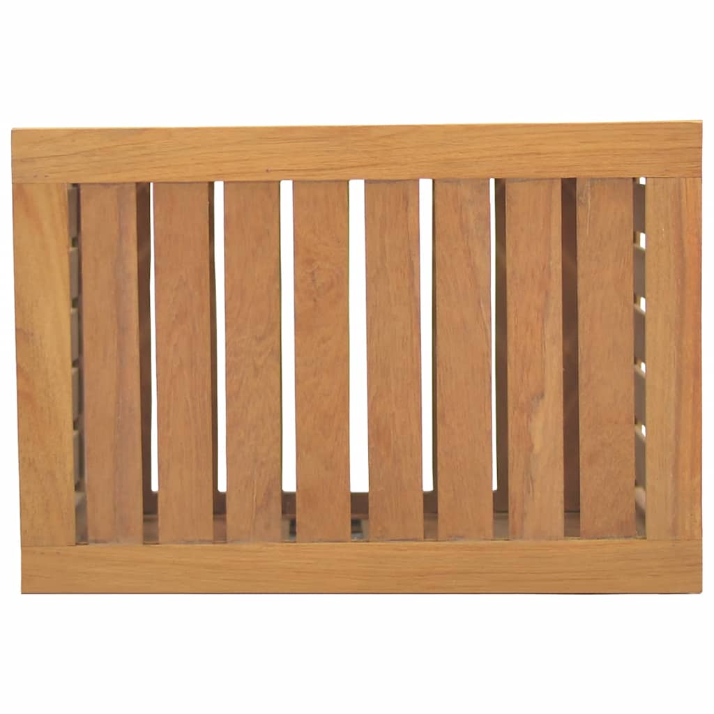 Wäschebehälter 50x35x60 cm Massivholz Teak