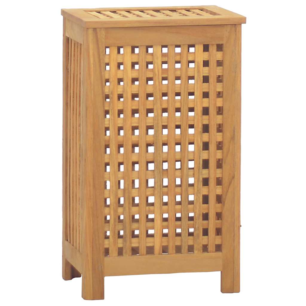 Bac à linge 35x25x60 cm Teck massif