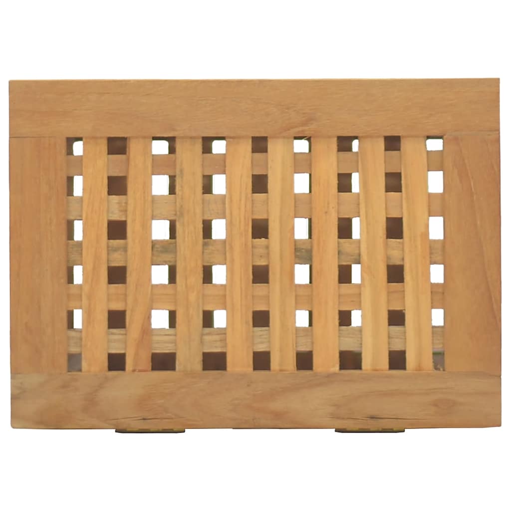 Bac à linge 35x25x60 cm Teck massif