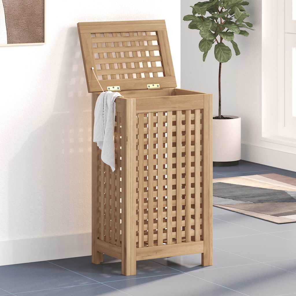 Bac à linge 35x25x60 cm Teck massif