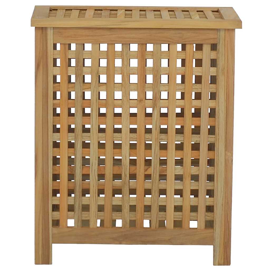 Wäschebehälter 50x35x60 cm Massivholz Teak
