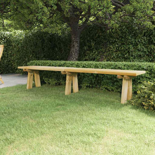 Gartenbank 220 cm Massivholz Kiefer Imprägniert