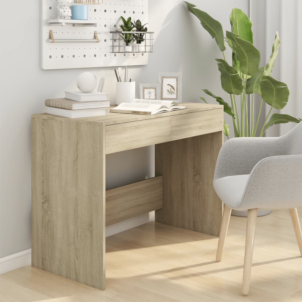 Bureau Chêne Sonoma 101x50x76,5 cm Panneau de particules