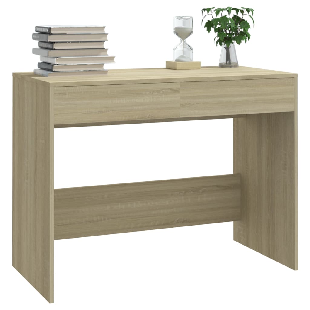Bureau Chêne Sonoma 101x50x76,5 cm Panneau de particules