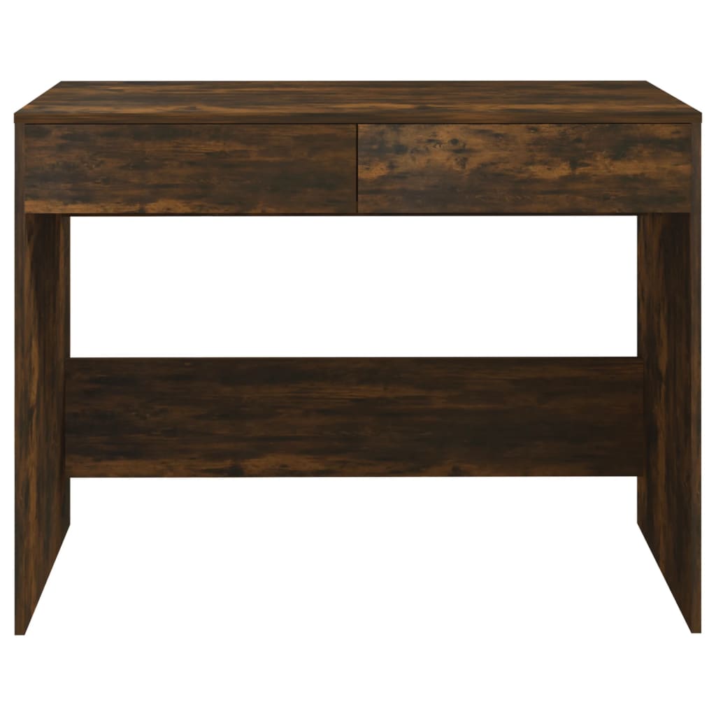 Bureau chêne fumé 101x50x76,5 cm Bois d'ingénierie