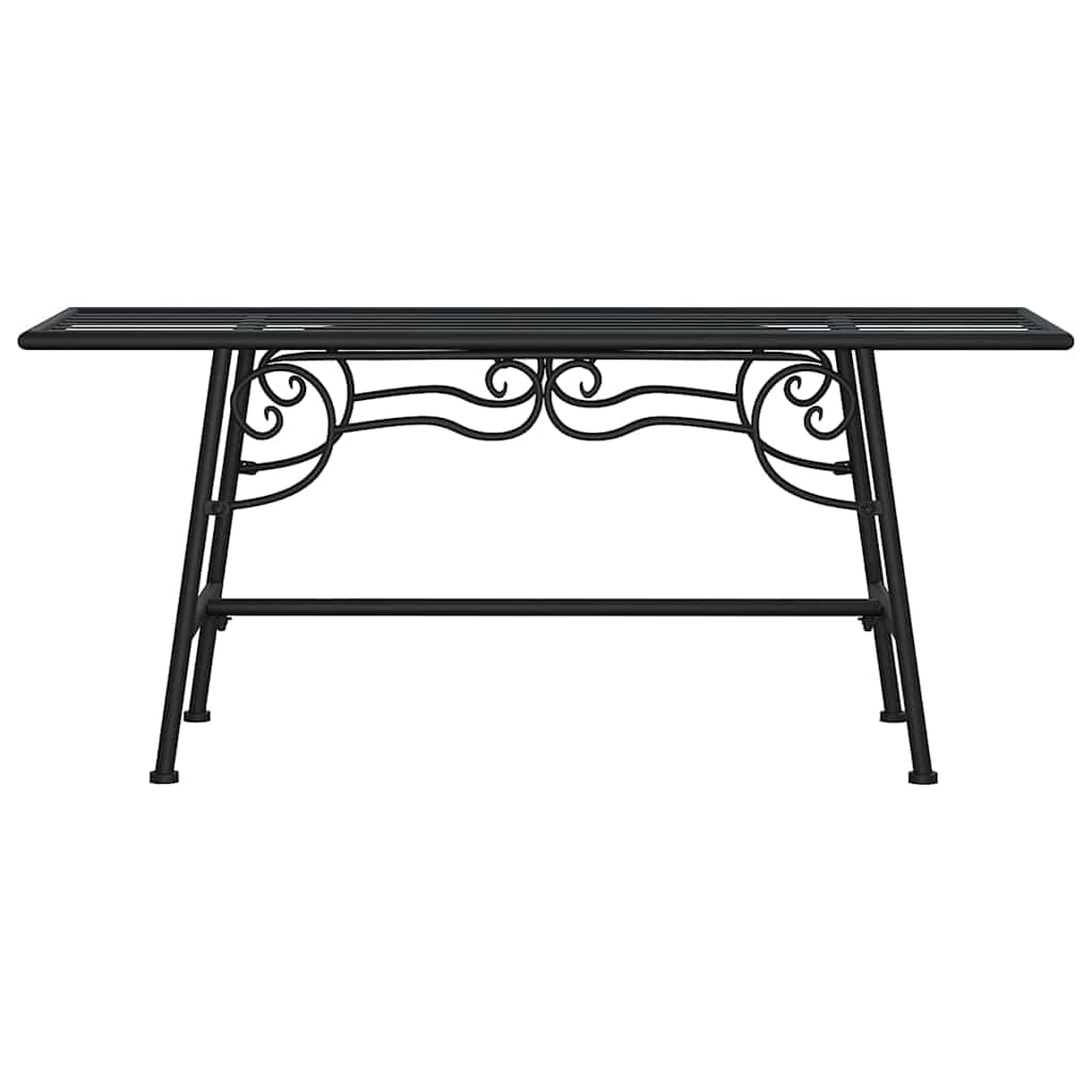 Baumbank 110 cm Schwarz Stahl