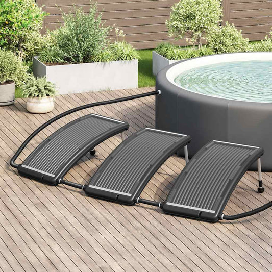 Gebogene Solar-Heizpaneele für Pool 3 Stk. 110x65 cm