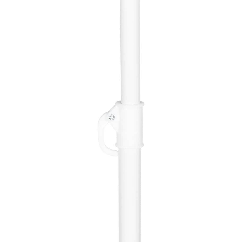 Strandschirm mit Seitenteilen Sandfarbe 215 cm
