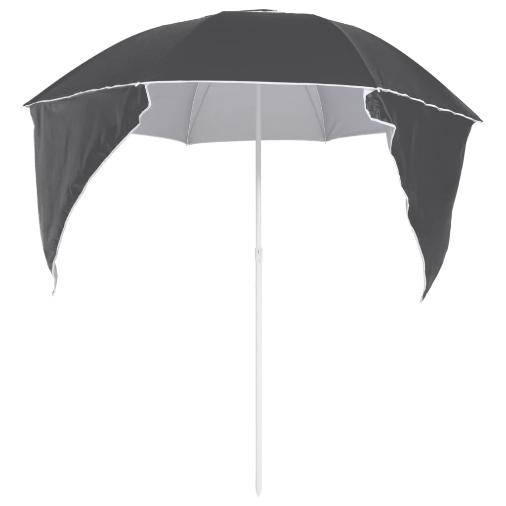 Strandschirm mit Seitenteilen Anthrazit 215 cm